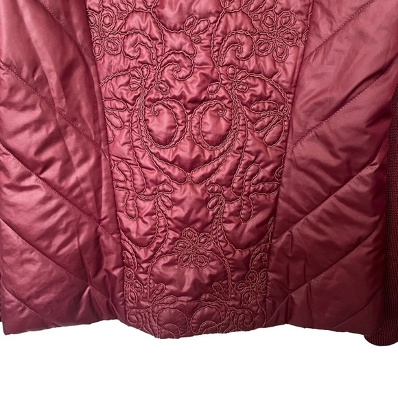 Chico's Zenergy Velvet Trim Jacket Size 0 Long Sleeve Zipper Front Open Front - Picture 8 of 11
